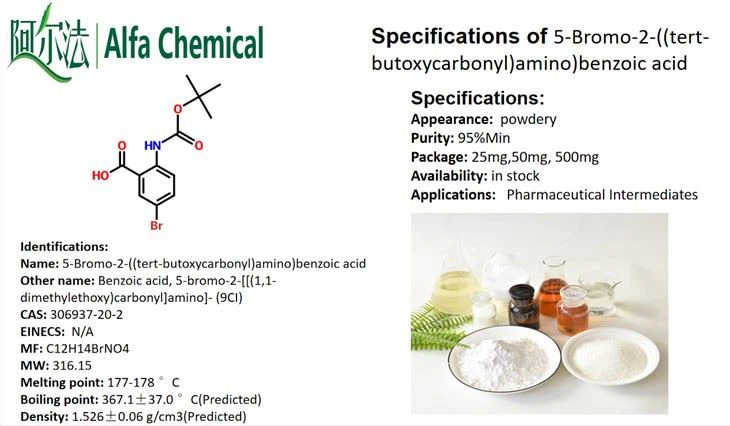 5-Bromo-2-((tert-butoxycarbonyl)amino)benzoic Acid CAS: 306937-20-2