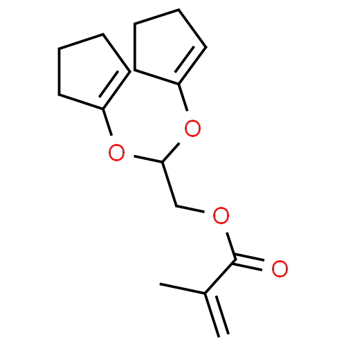 Structure of CAS 68586-19-6 Dicyclopentenyloxyethyl Methacrylate	