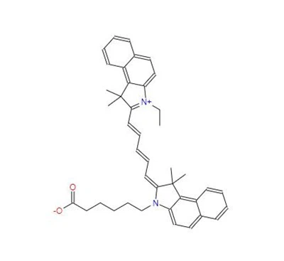 CAS:210834-22-3丨2-[5-[3-(5-カルボキシペンチル)-1、3-ジヒドロ-1 、1-ジメチル-2H-ベンズ[e]インドール-2-イリデン]-1、3-ペンタジエニル]-3-エチル-1 ,1-ジメチル-1H-ベンズ[e]インドリウム内塩