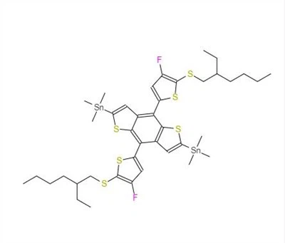 CAS:2226464-70-4丨スタナン、1,1'-[4,8-ビス[5-[(2-エチルヘキシル)チオ]-4-フルオロ{{9 }}チエニル]ベンゾ[1,2-b:4,5-b']ジチオフェン-2,6-ジイル]ビス[1,1,1-トリメチル